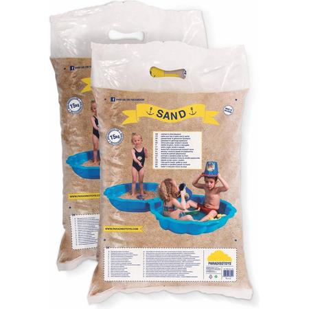 Zak gewassen zand voor kinderspeelgoed, 30kg speelzand